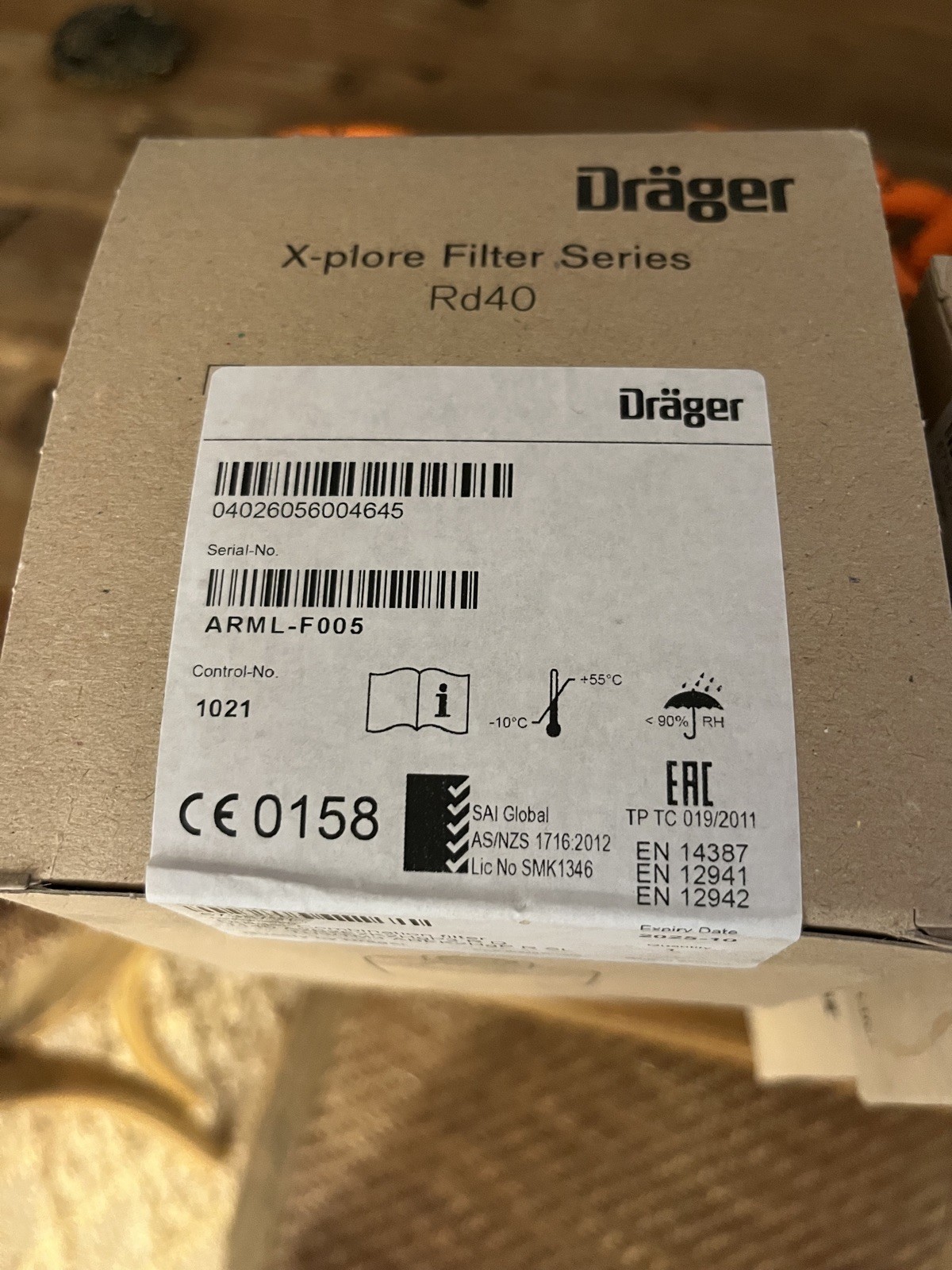 Dräger X-plore Rd40 A2B2E2K1Hg particles P3 Combination gas mask filter gallery