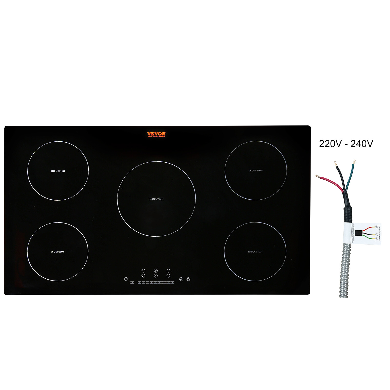 36" Induction Cooktop 5 Burners Built-in Electric Induction Cooker Touch 9200W gallery