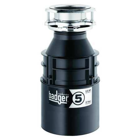 In-Sink-Erator Badger 5 Garbage Disposal, Residential, 1/2 Hp, 26 Oz Grinding gallery