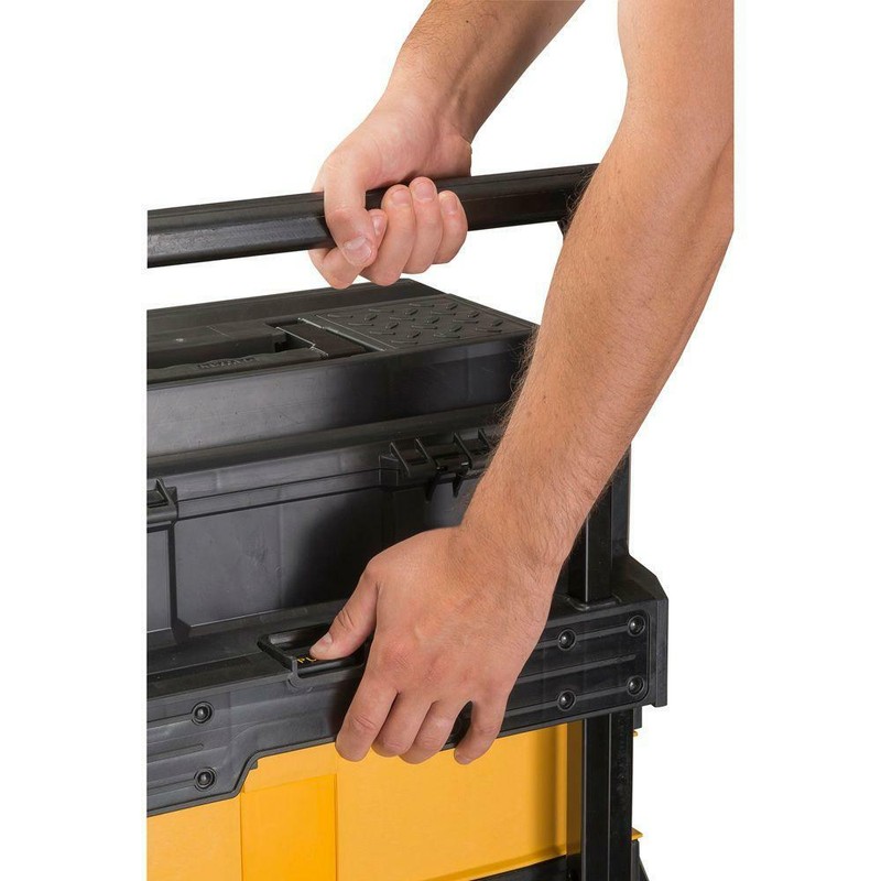 portable storage tool box mobile rolling organizer bin tray dewalt dwst20880 gallery