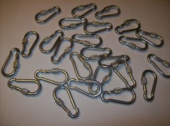 25 SNAP HOOKS WITH QUICK LINK LOCK 1/4″ 350lb CZCSH1/4