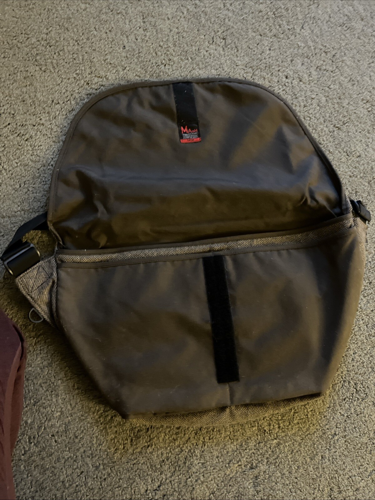 Rickshaw Large Messenger Bag Mash Dogpatch Studio Limited Edition Tweed Brown  5