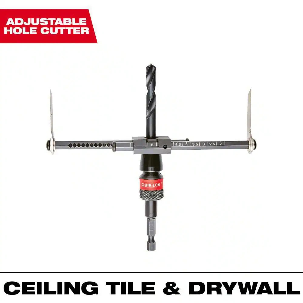 Milwaukee Adjustable Hole Cutter 2 in. to 7 in. Black Oxide 49-56-0270 Saw gallery