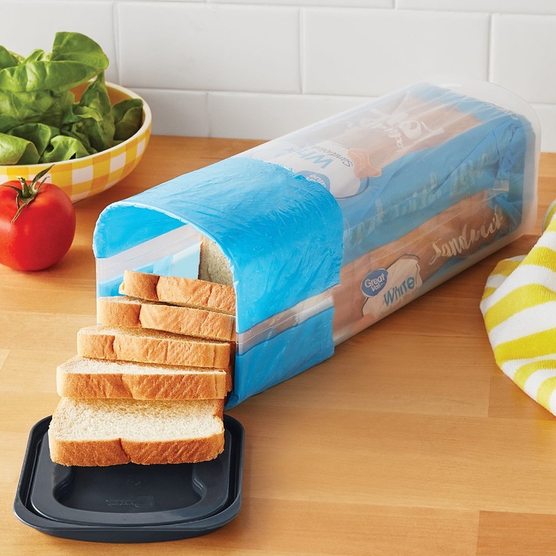 Plastic Bread Bin and Bread Storage Keeper Container with Lid, Pantry Bread gallery
