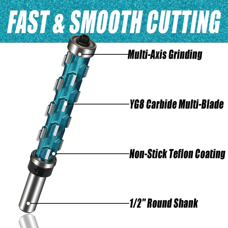 Spiral Flush Trim Router Bits Double Bearing Woodworking Mill Cutter 1/2'' Shank gallery