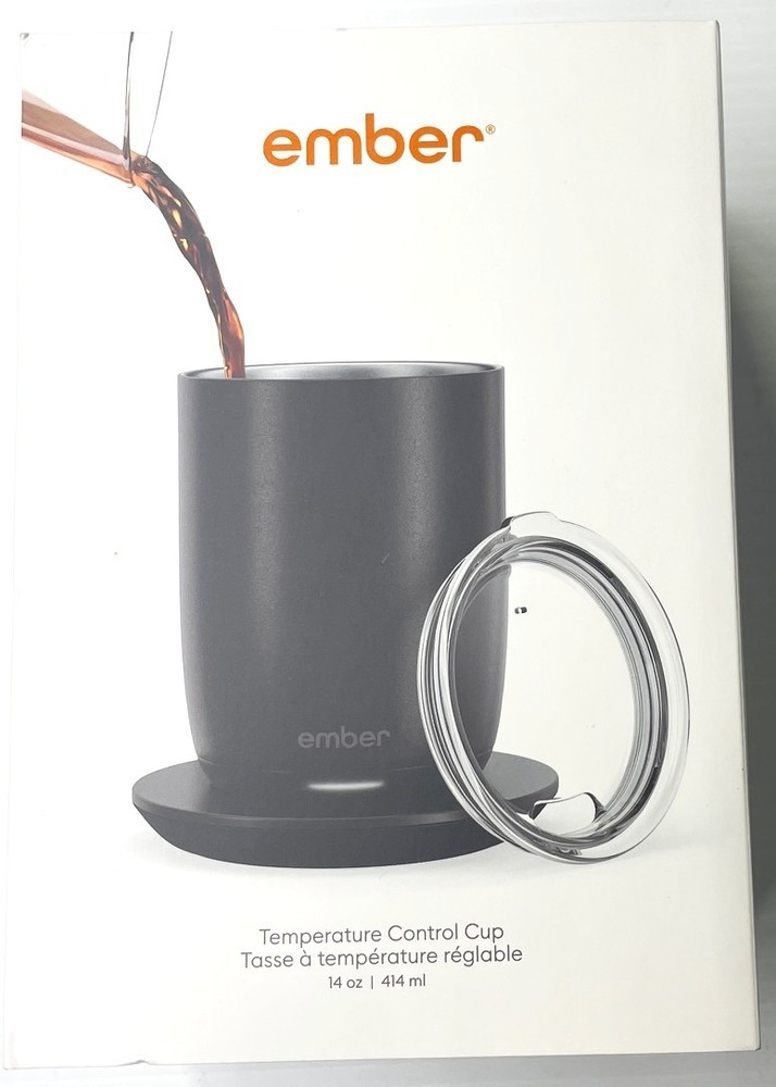Ember Temperature Control Smart Cup, 14 oz, App-Controlled Heated Coffee Cup