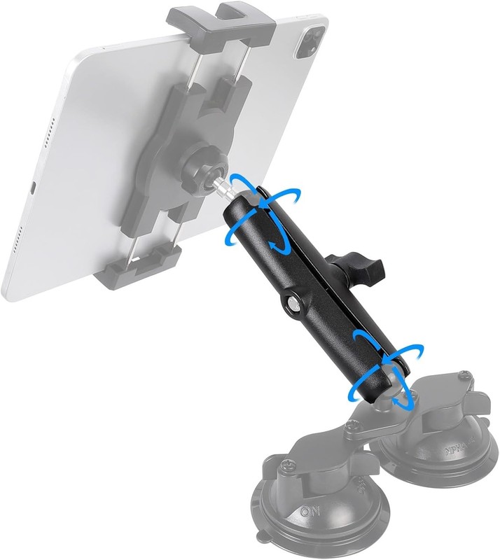 RAM B Size Compatible Double Socket Arm Aluminum 1 Inch Ball Mount 5.91 Inch Ext gallery