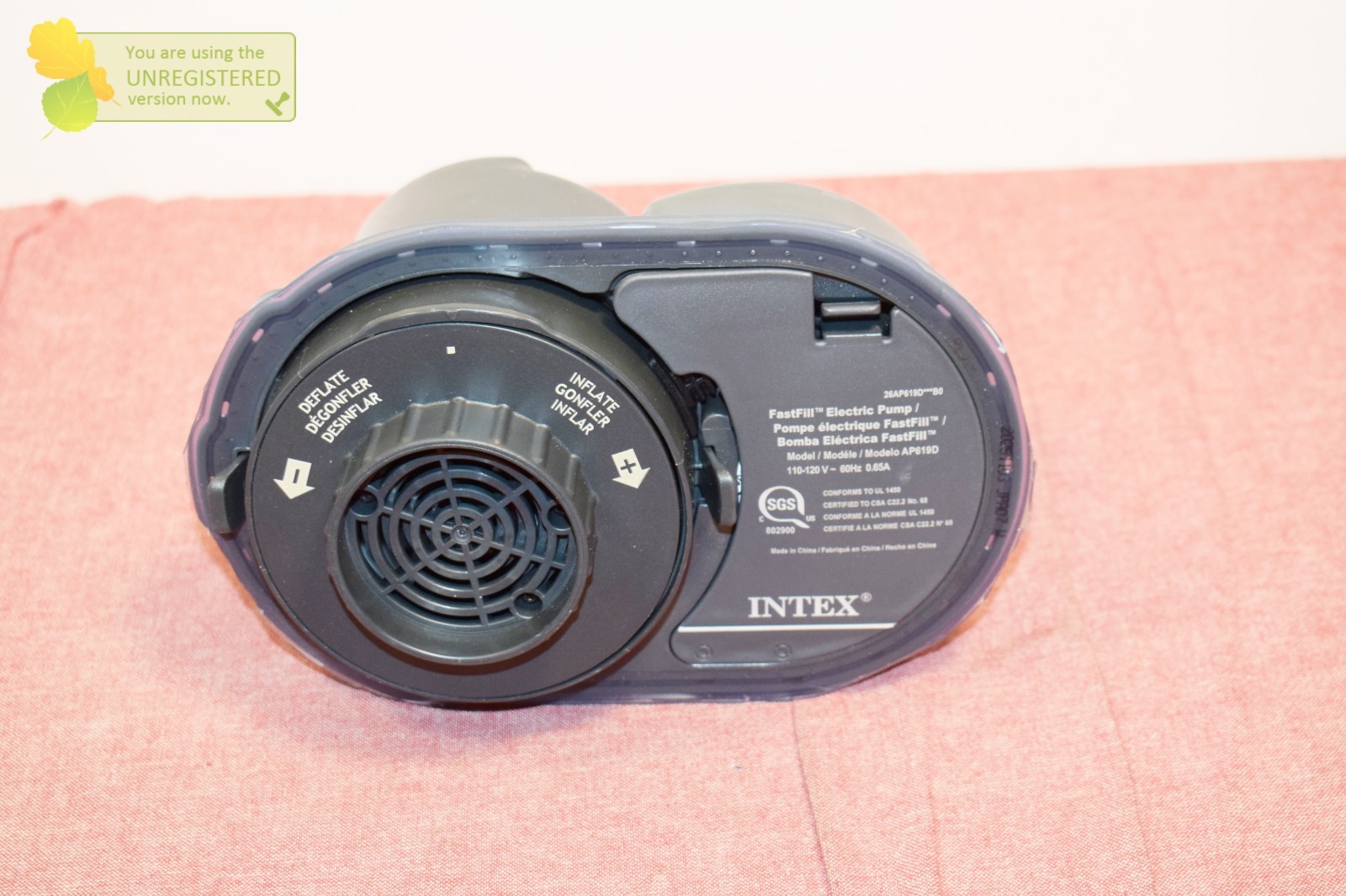 Intex Internal Air Mattress Fast Fill Electric Pump AP619D 110-120V gallery