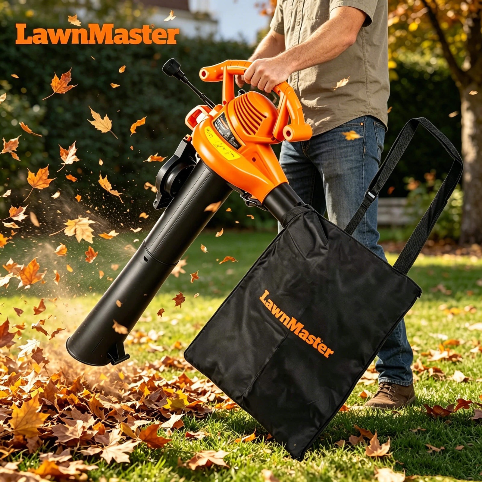 LawnMaster BV1210 Electric Blower Vacuum Mulcher 12 Amp 210 MPH 340 CFM gallery