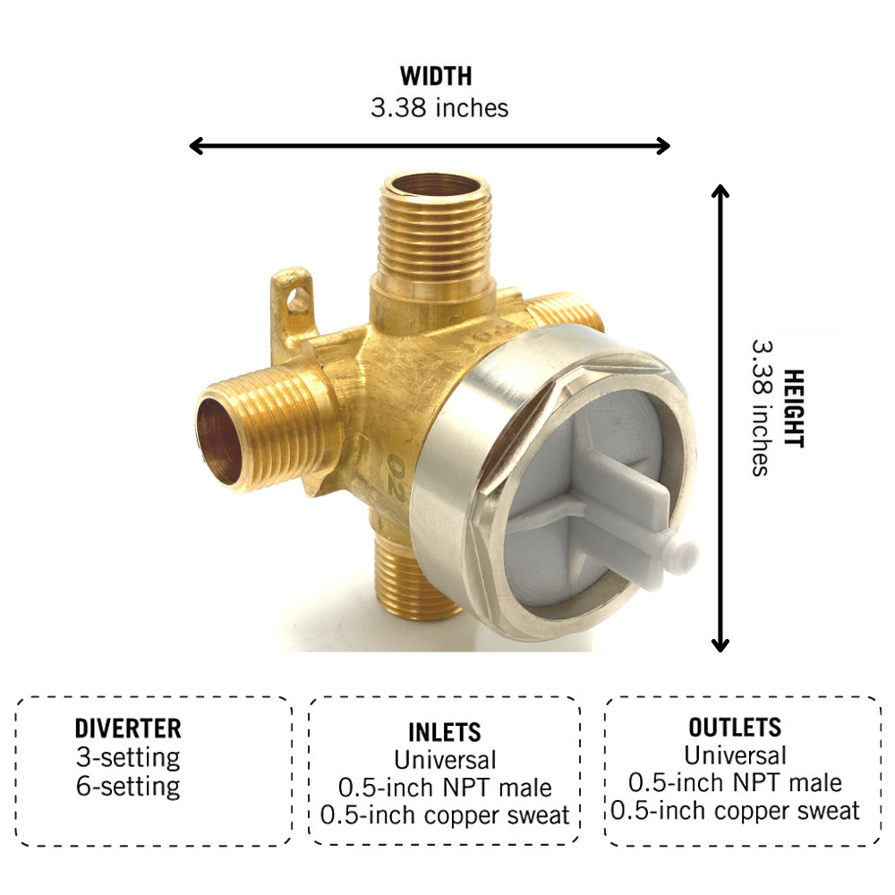 Integrated Diverter Rough Valve for Delta R11000 gallery