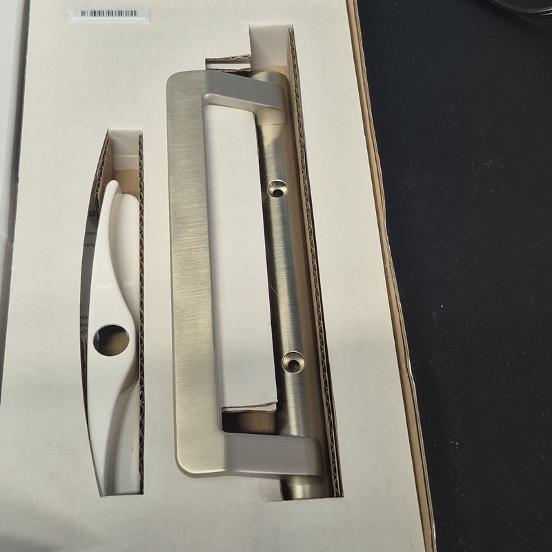 Distinct Kd Patio Door Handle Satin Nickel Keyed Lock Handle Easy Installation gallery