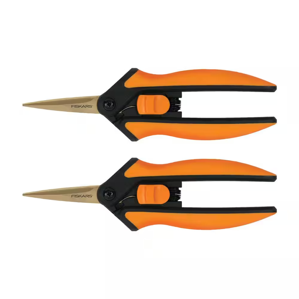 6 In. Titanium Micro-Tip Pruning Shears with Softgrip Handles (2-Pack) gallery