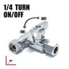 Tee Stop Valve 3/8 Inch X 3/8 Inch X 3/8 Inch 1/4 Turn Compression Service St gallery