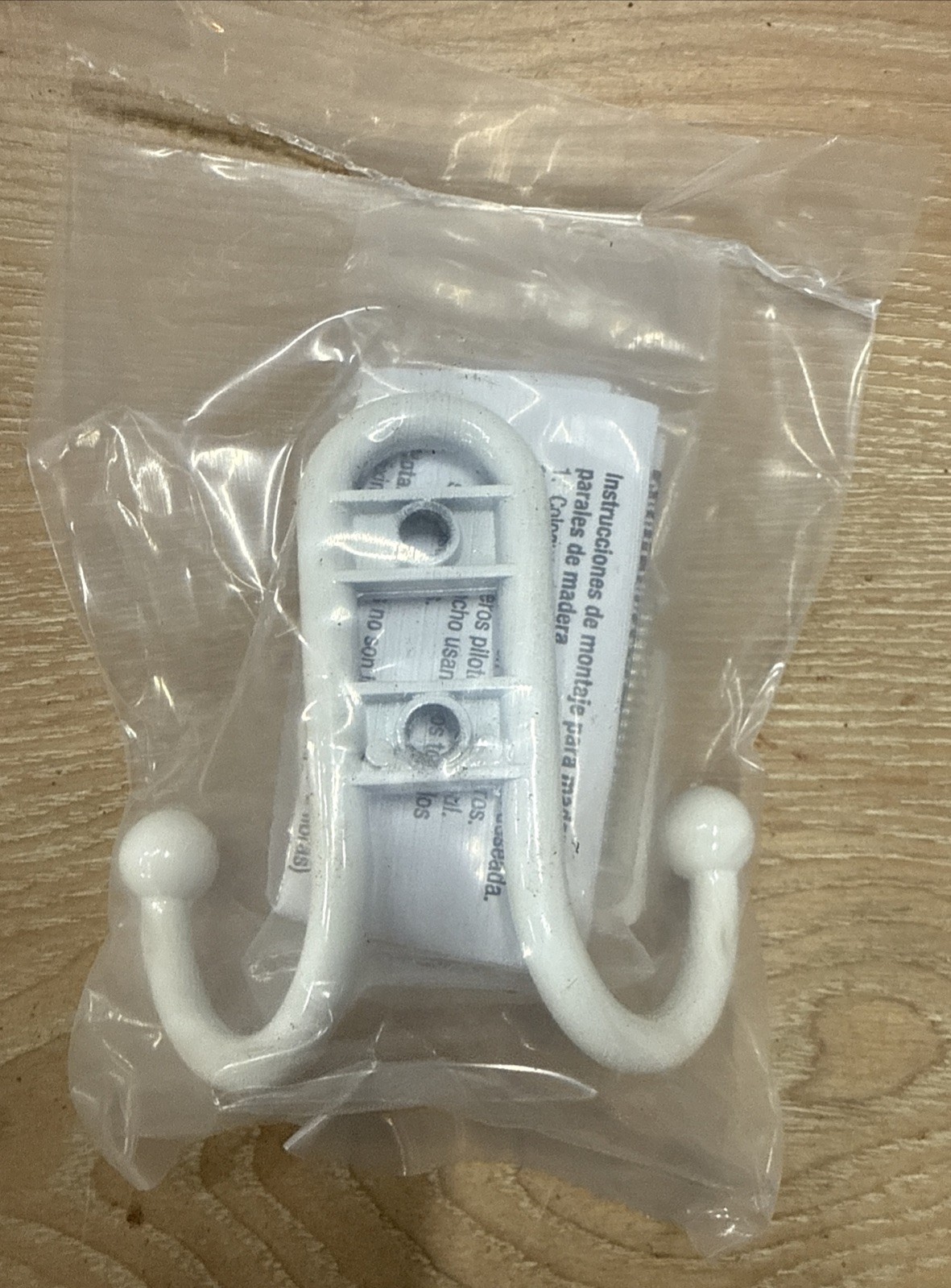 Brainerd 3" Double Prong Ball End Robe Hook 35 lb. Capacity (10 Pack) gallery