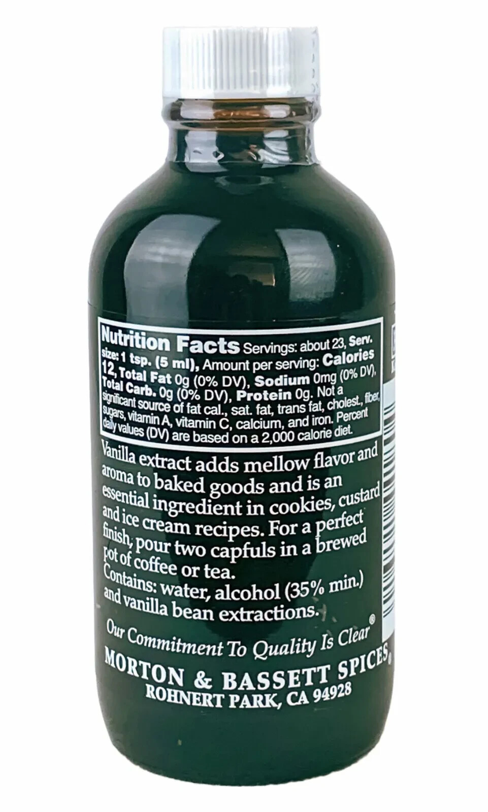 Morton & Bassett Premium Quality Pure Vanilla Extract No Added Sugar 4 FL OZ gallery