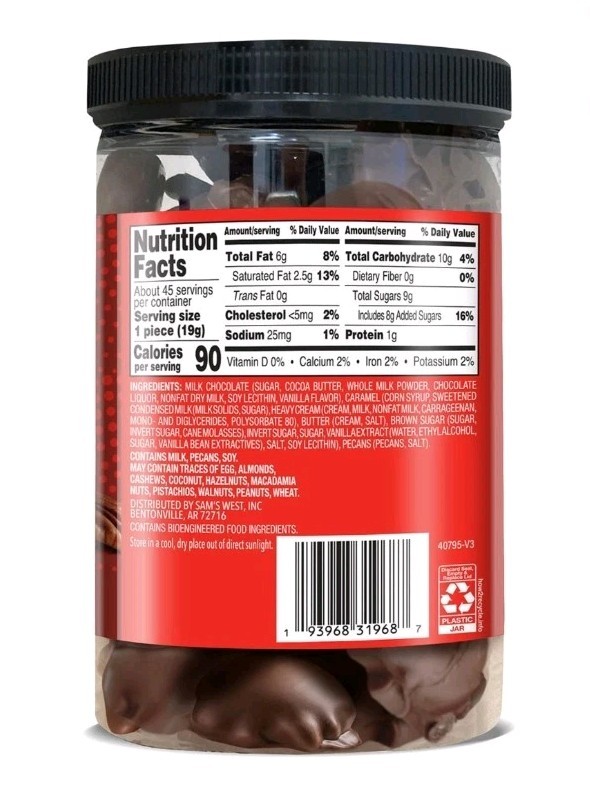 2pk Member's Mark Milk Chocolate Pecan Caramel Clusters, 30.2 oz. gallery