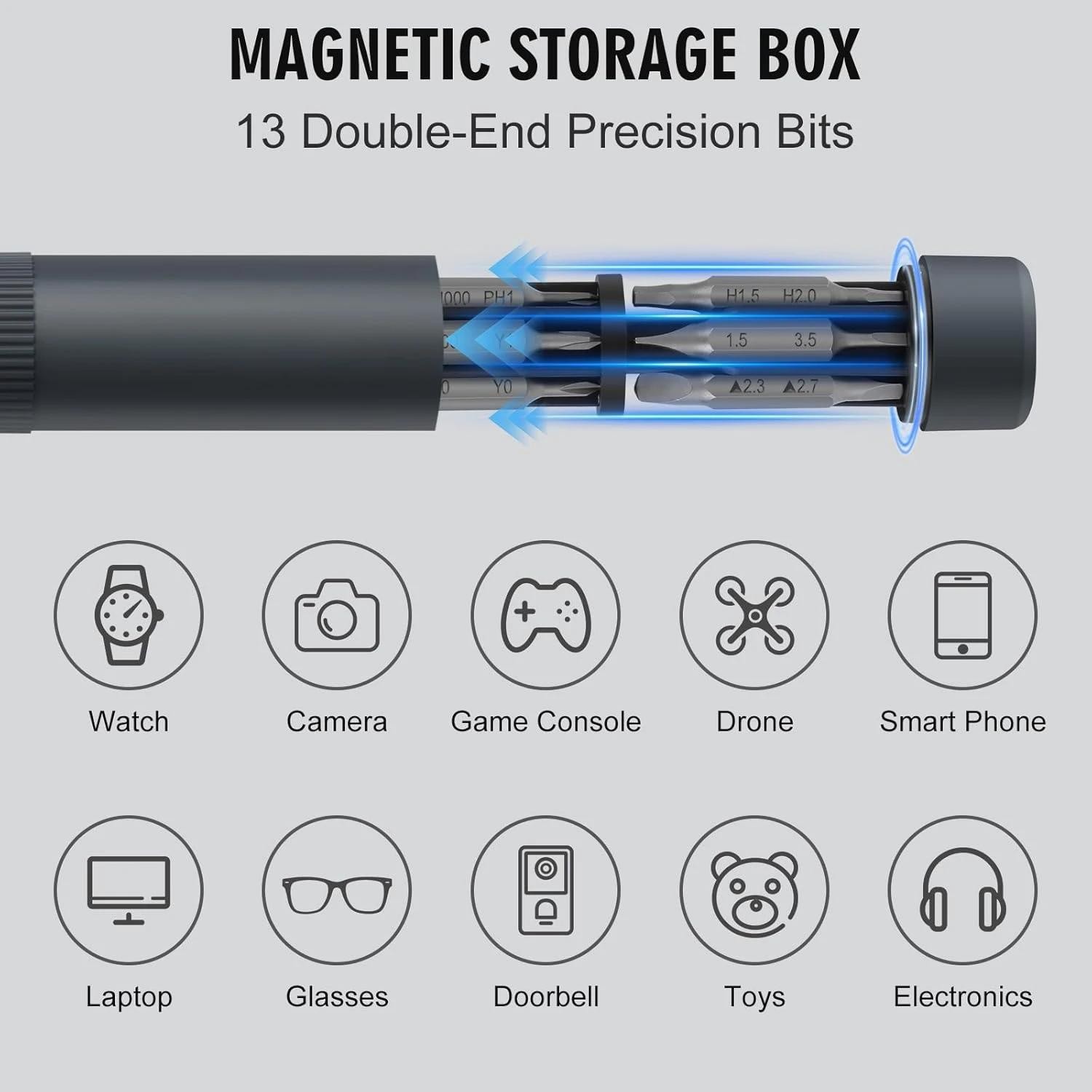 27 in 1 Precision Screwdriver Set Magnetic Bits Pen Style Manual Repair Tools Ki gallery