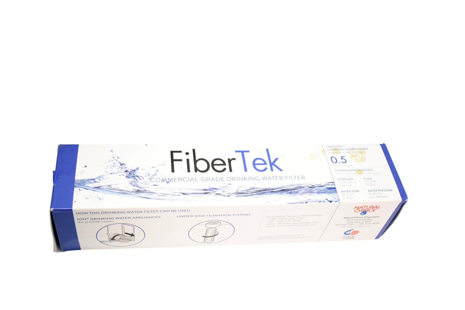 FiberTek Drinking Water Filter 0.5 Micron 6906 White For Aqua Optima Evolve gallery