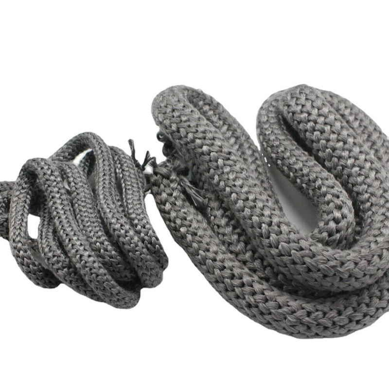 7-SIZE Graphite Fiberglass Rope Flat Gasket Material Stove Bbq Seal High Temp gallery
