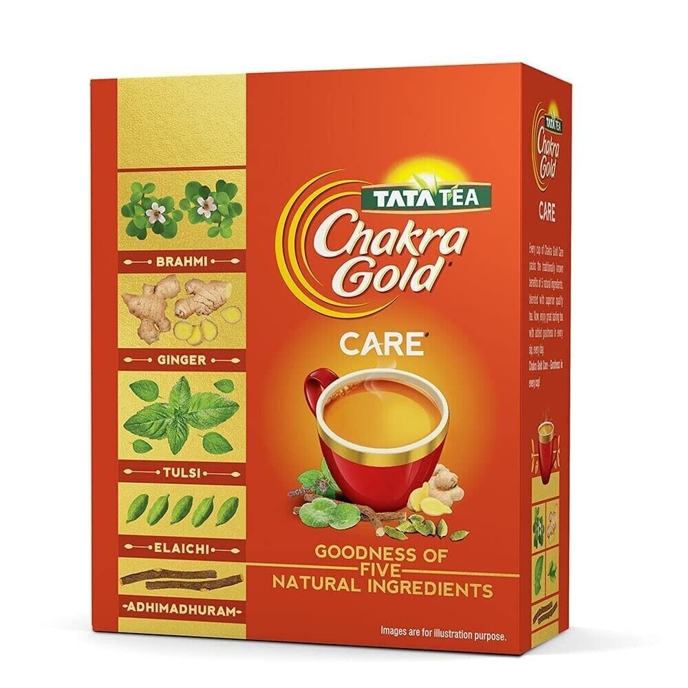 Tata Tea Chakra Gold Care | Natural Ingredients | Flavoured Black Tea 250gm gallery