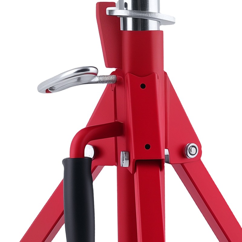 Adjustable Steel V-Head Pipe Jack Stand 20-37 inch 882 lbs w/Casters gallery