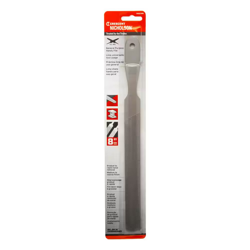 Nicholson 8 In. Rectangular Double/Single Cut Handy File gallery