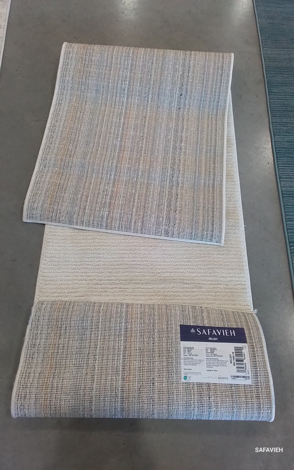IVORY 2'-2" x 8'-0" Flaw in Rug, Reduced Price 1172779386 MEL108A-28 gallery