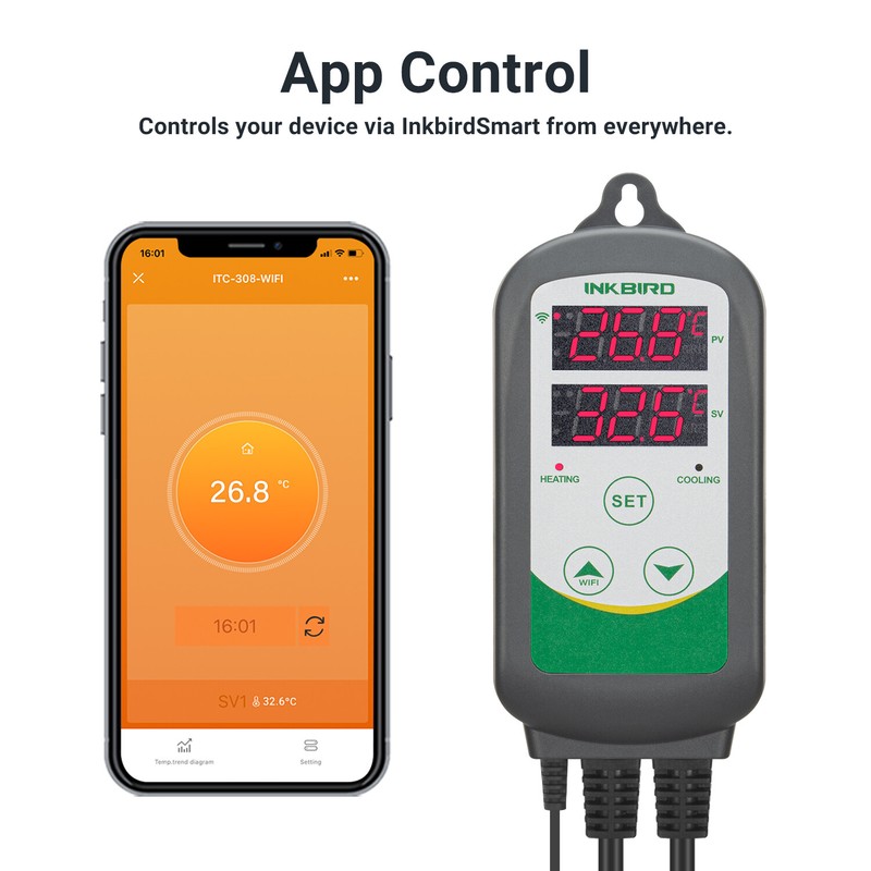 Inkbird Digital Temperature Controller 308 Wifi Aquarium Tank Reptile Waterproof gallery