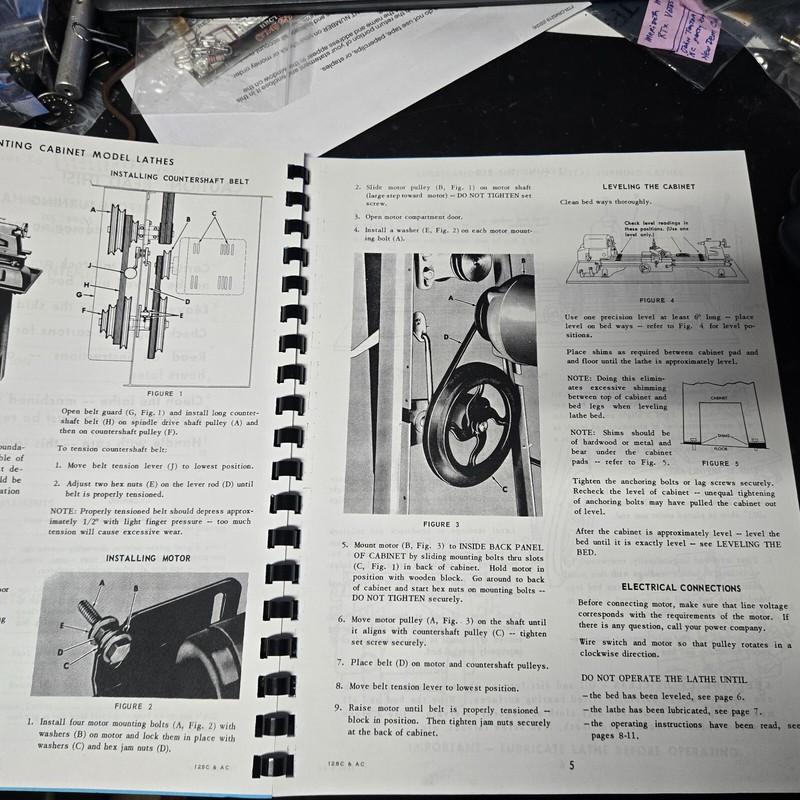 Craftsman Assembly & Operating Instructions parts list for 12 inch Metal Lathes gallery