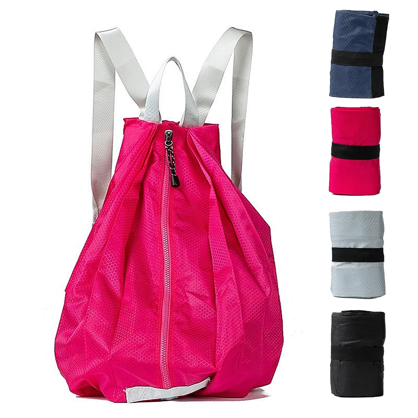Red Ultra Lightweight Waterproof Small Hiking Backpack Packable Foldable