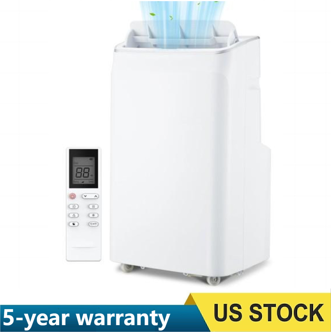 12000 BTU Portable Air Conditioner FOR Rooms Up to 550 Sq.ft W/Fan & Remote 115V gallery
