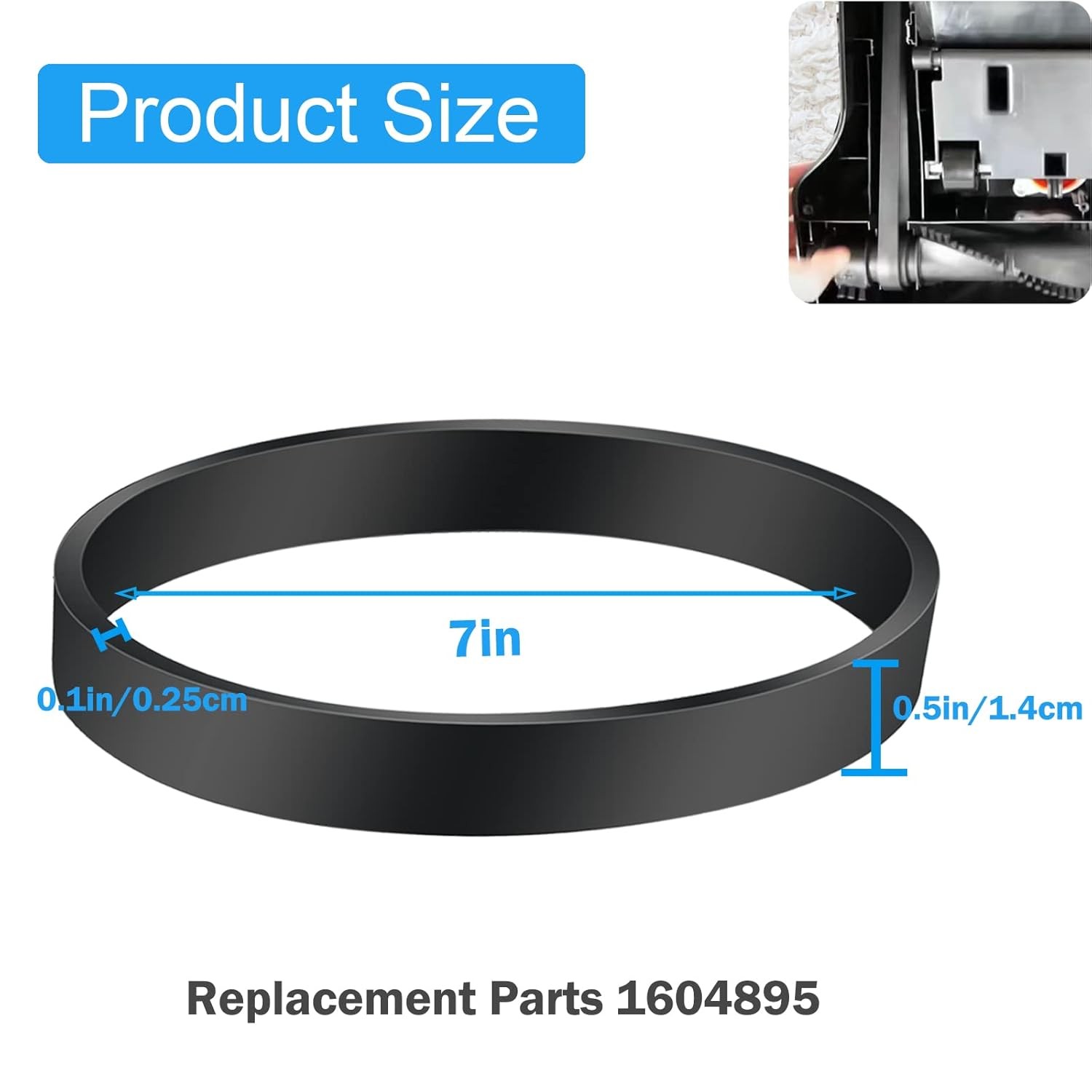Belt For Bissell PowerForce Compact & EasyVac Lightweight 2037034 Vacuum Cleaner gallery