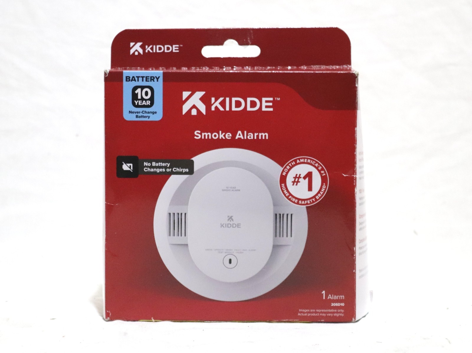 Kidde Smoke Detector, 10-Year Battery Powered, LED Status Lights, 85 dB Alarm gallery
