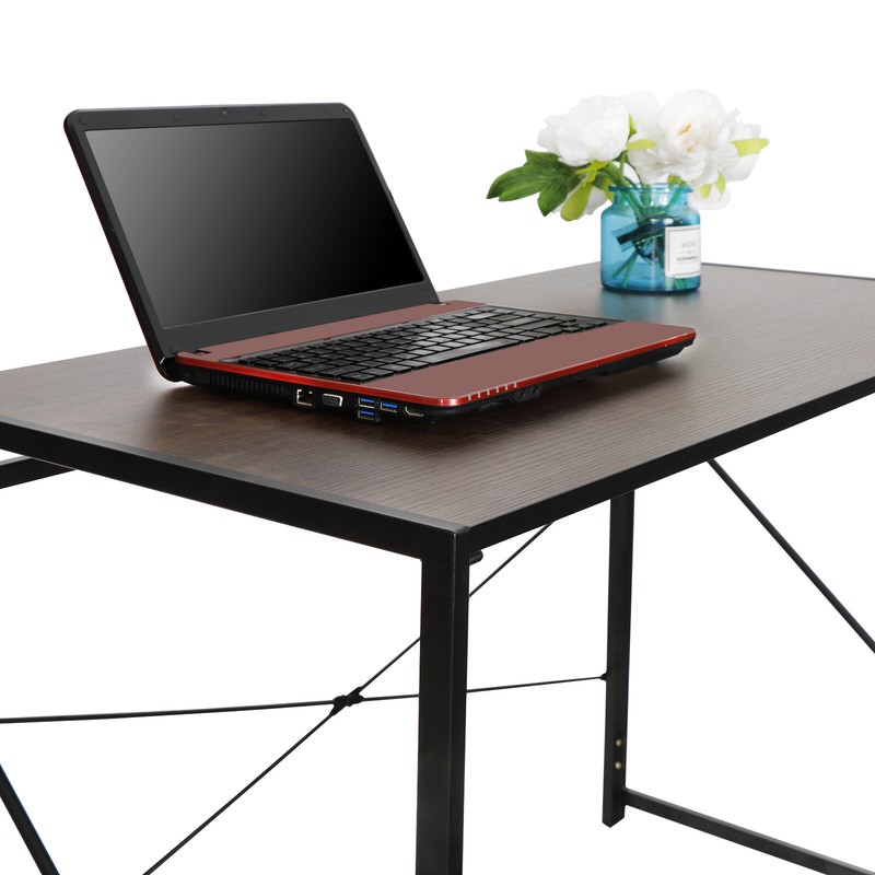 Modern Computer Writing Desk Study Desk Industrial Style Folding Corner Table gallery