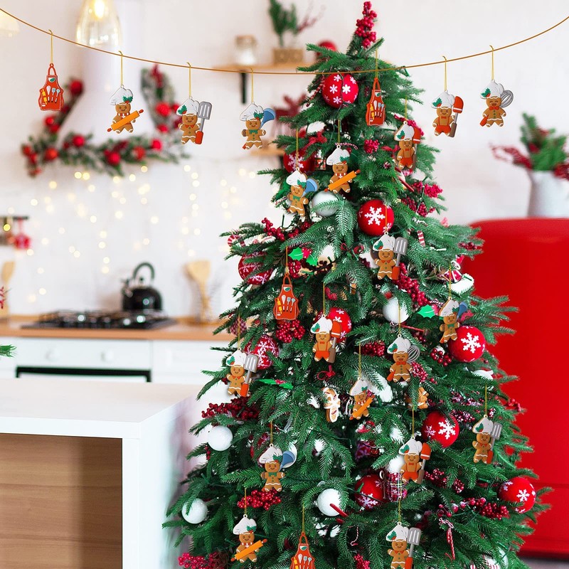 Gerrii 24 Pcs Gingerbread ["Red", "Green", "Blue", "Black", "White", "Gray"] gallery