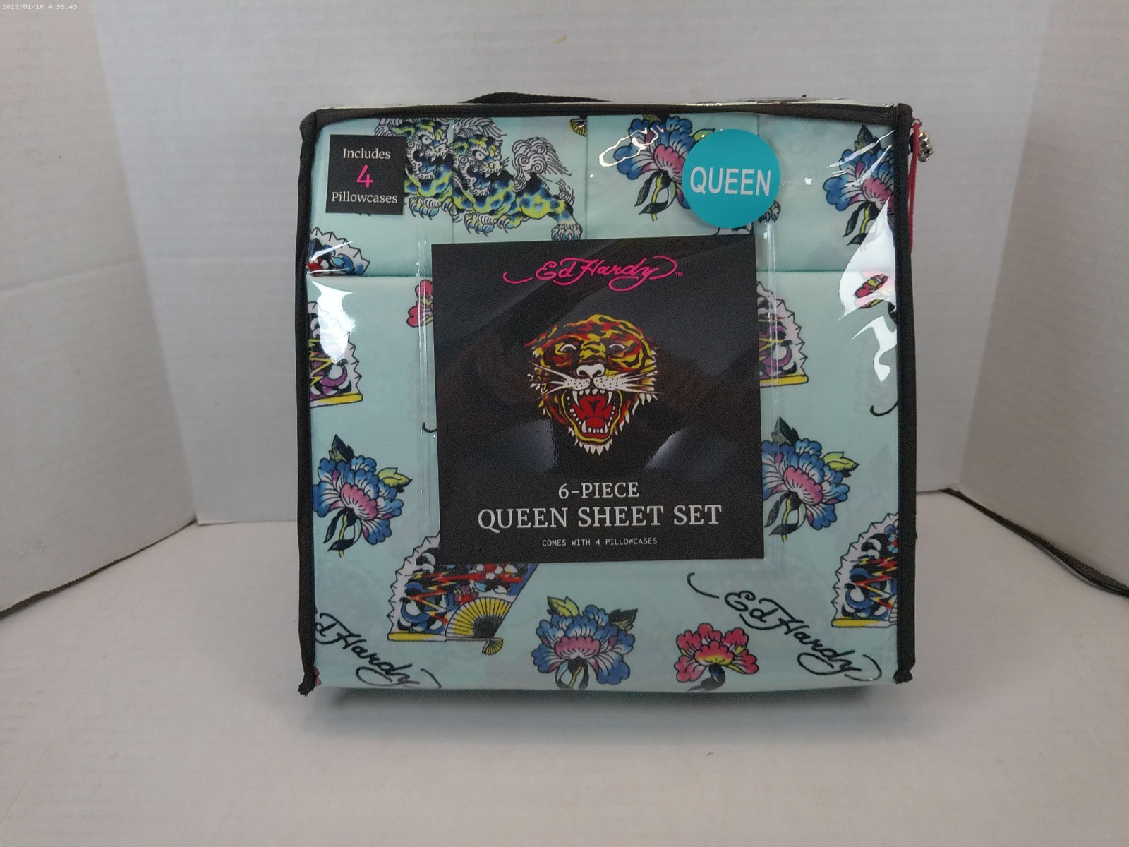 Ed Harty Six Piece Queen Size Bed Sheet Set Four Pillowcases Included gallery
