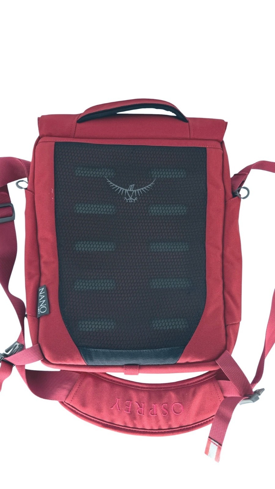Osprey Nano Daypack Port Tech Small Red Lightweight Backpack