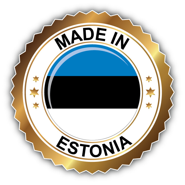 Made In Estonia Label Car Bumper Sticker Decal gallery