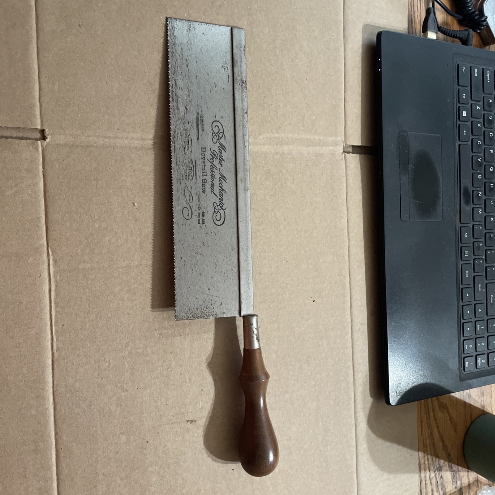True Value Master Mechanic Dovetail Saw 12 Point 10" USED Wood Handle gallery