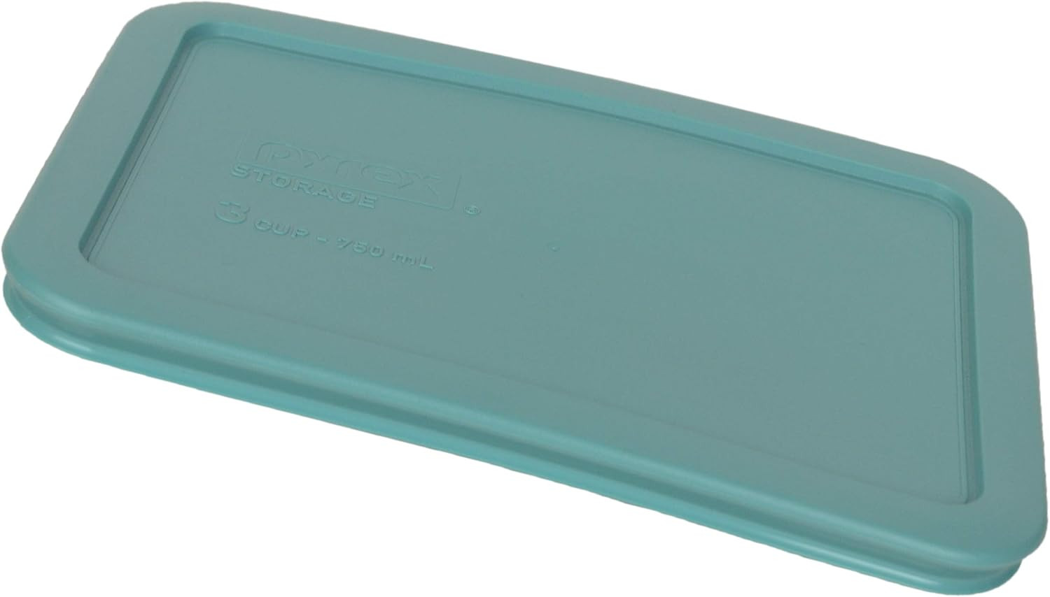 Pyrex 7210-PC 3 Cup Turquoise Food Storage Replacement Lid (2-Pack) - Made in US gallery