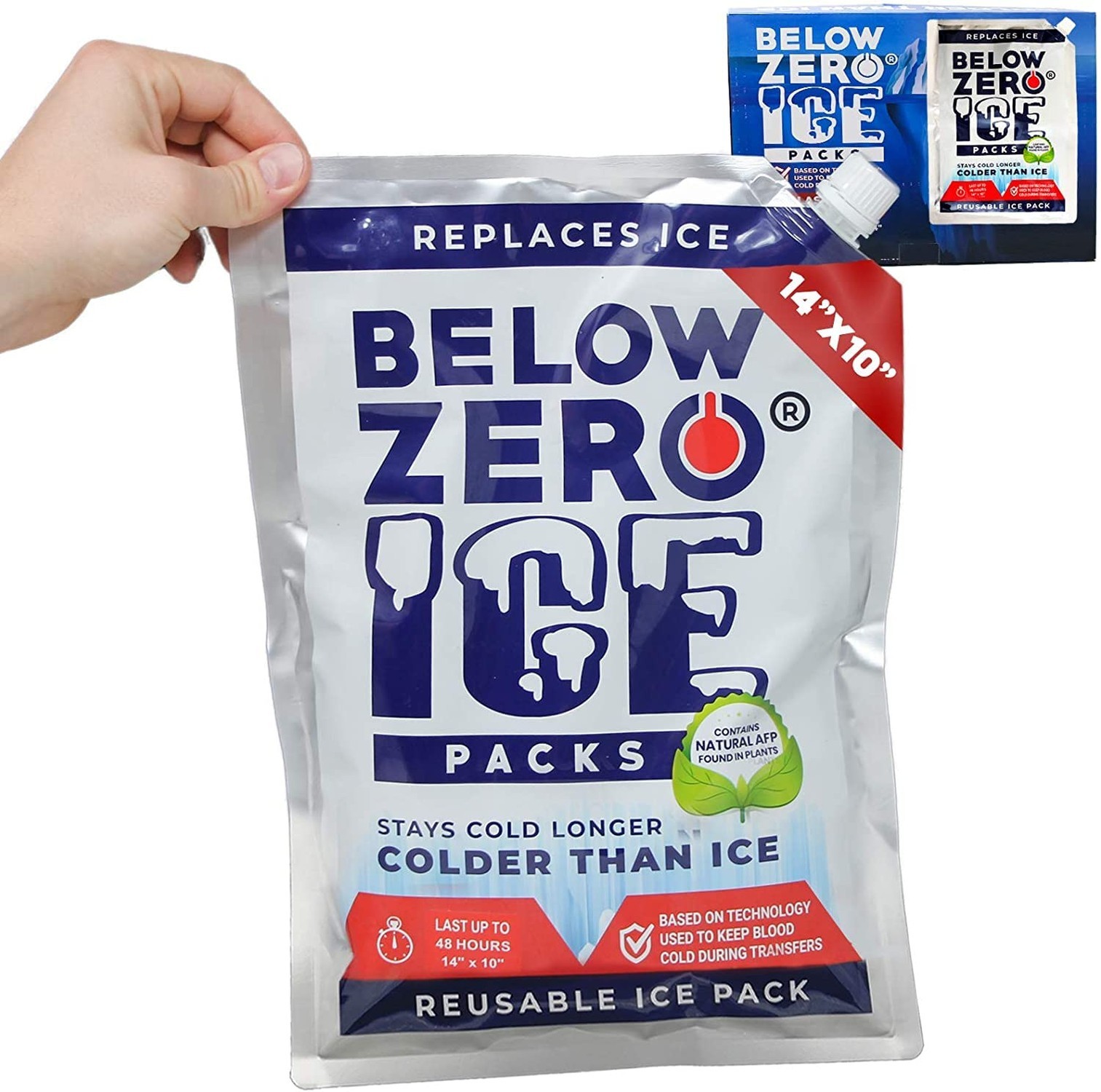 Below Zero Reusable Ice Packs for Coolers – Long Lasting Cooler Ice Pack B gallery