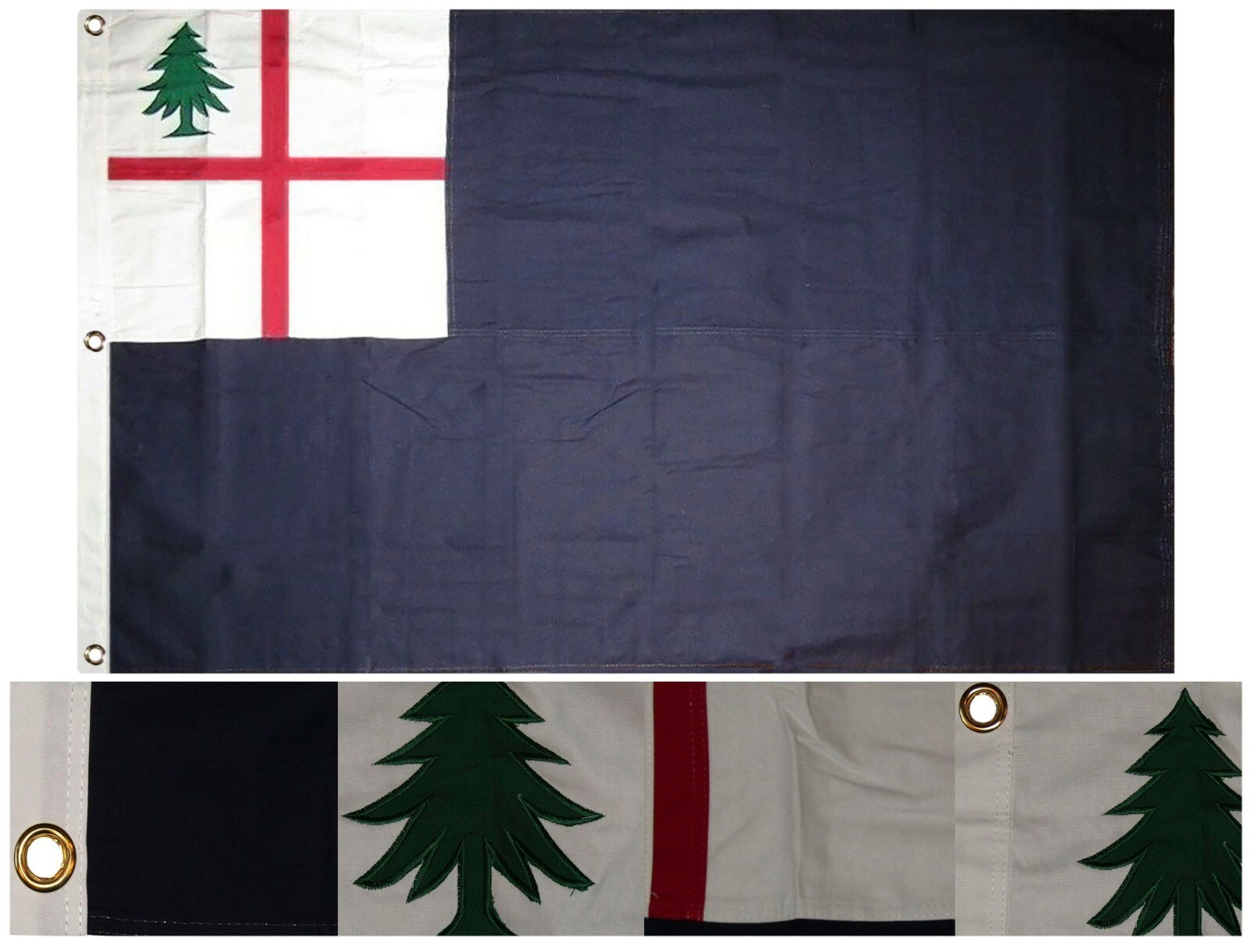 3x5 Embroidered Sewn Historical Bunker Hill 300D NYLON FLAG MILITARY GRADE gallery