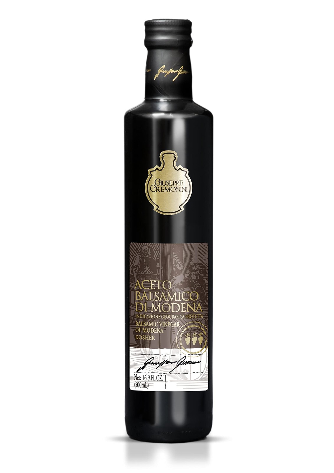 OU Kosher Balsamic Vinegar Di Modena, IGP Certified, Consortium certified, oak a gallery