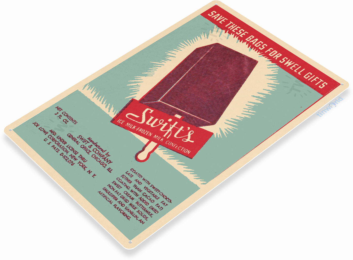 Swift's Popsicle Tin Sign Retro Ice Cream Sign D256 gallery