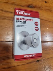 Hyper Tough Keyed Entry Doorknob Stainless Steel Finish ANSI Grade 3 Brand New!