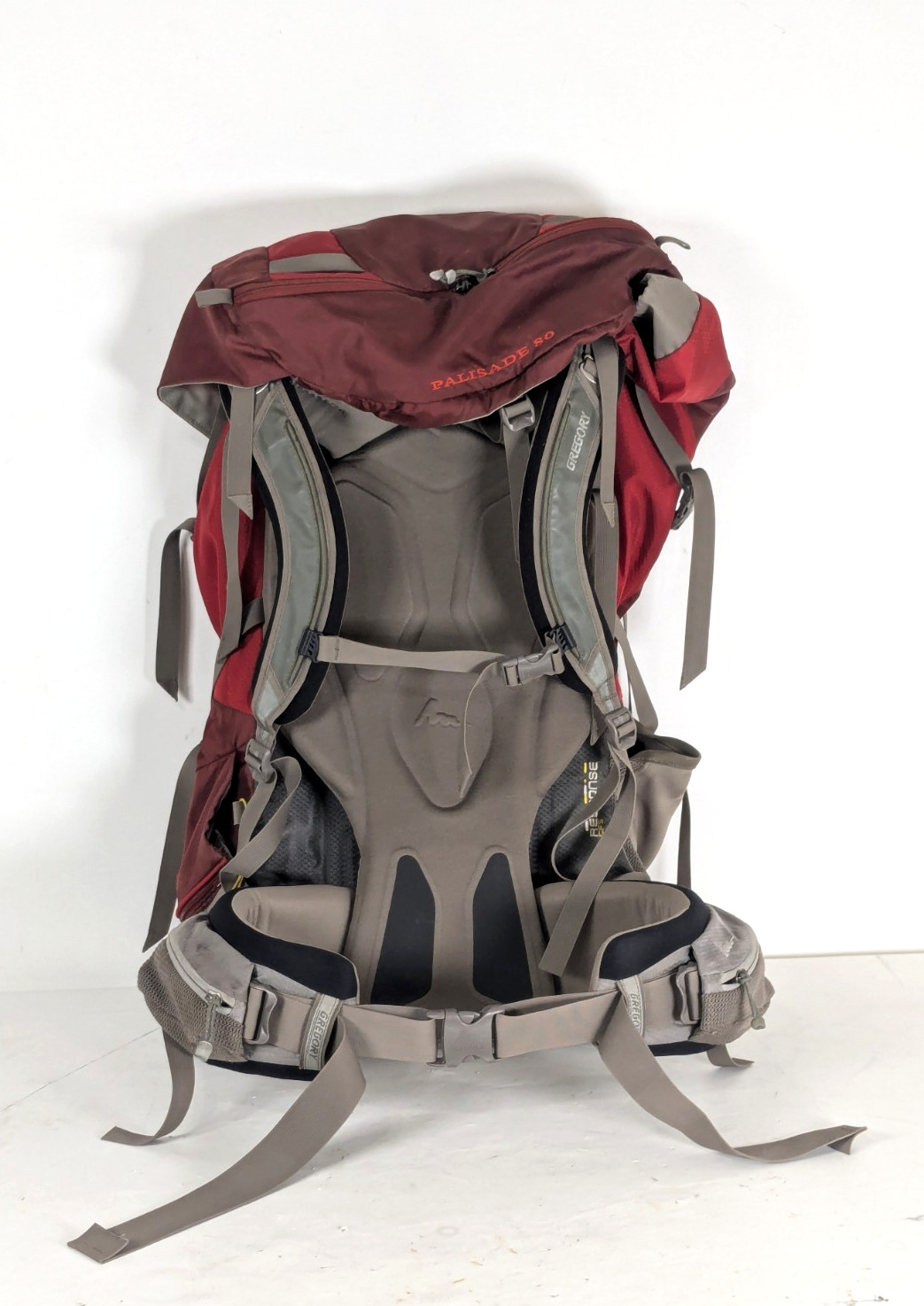 Gregory Palisade 80L Internal Frame Backpacking Backpack Sz M Red Black
