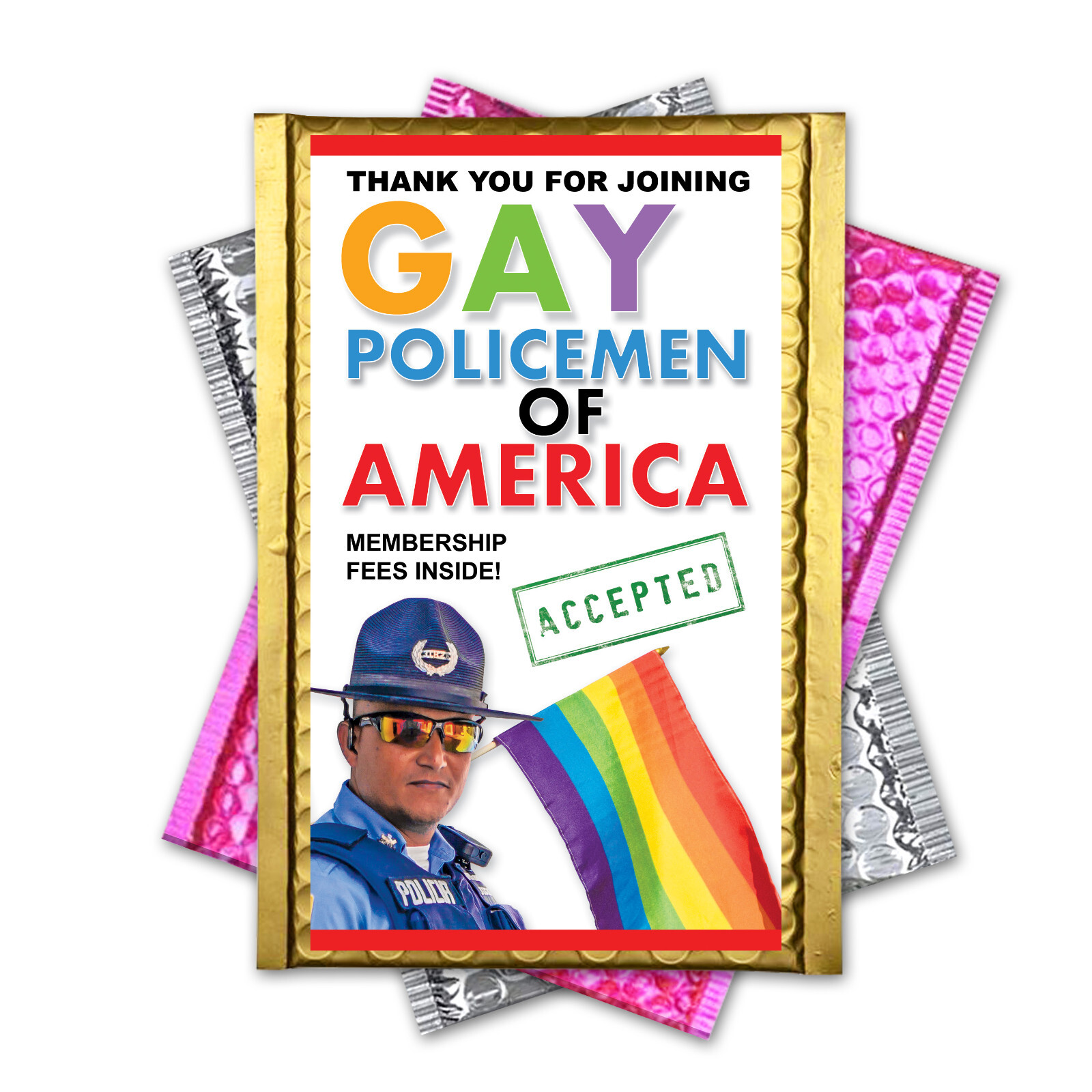 Gay Policeman Prank Mail Practical Joke Sent Directly to Friends gallery