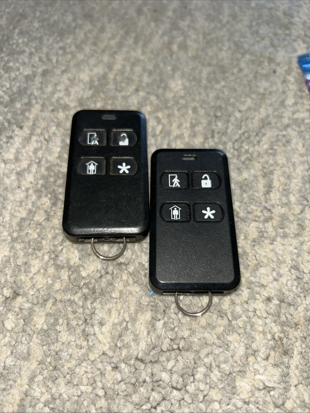 2gig 2GIG-KEY2-345 4 Button Key Ring Remote - Lot of 2 gallery