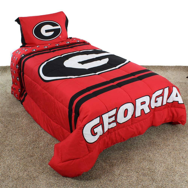 College Covers Everything Comfy Georgia Bulldogs Reversible Big Logo Soft And gallery