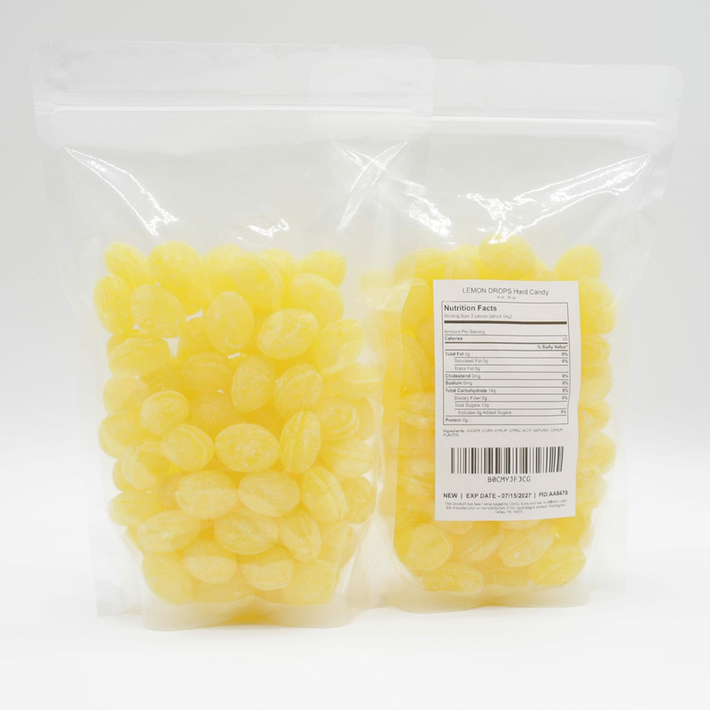 Sanded LEMON Drops Hard Candy 2 Lb – Bulk, Old Fashioned Candy, Natural Flavor, gallery